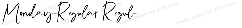Monday-Regular Regul字体转换